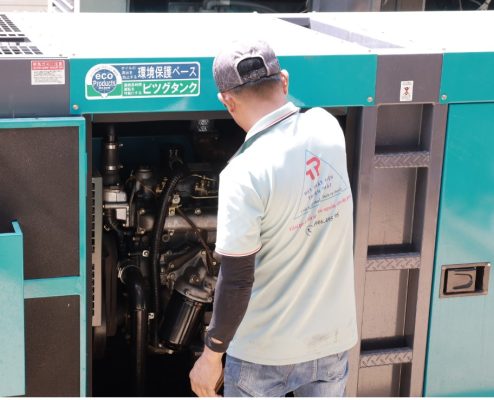 Sửa chữa máy phát điện diesel tại công trình